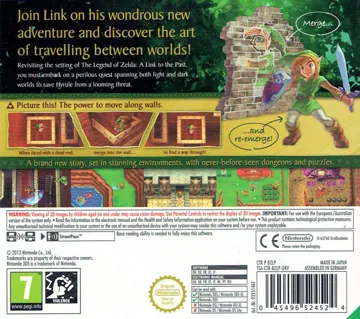 The Legend of Zelda - A Link Between Worlds (Europe)(En,Fr,Ge,It,Es) box cover back